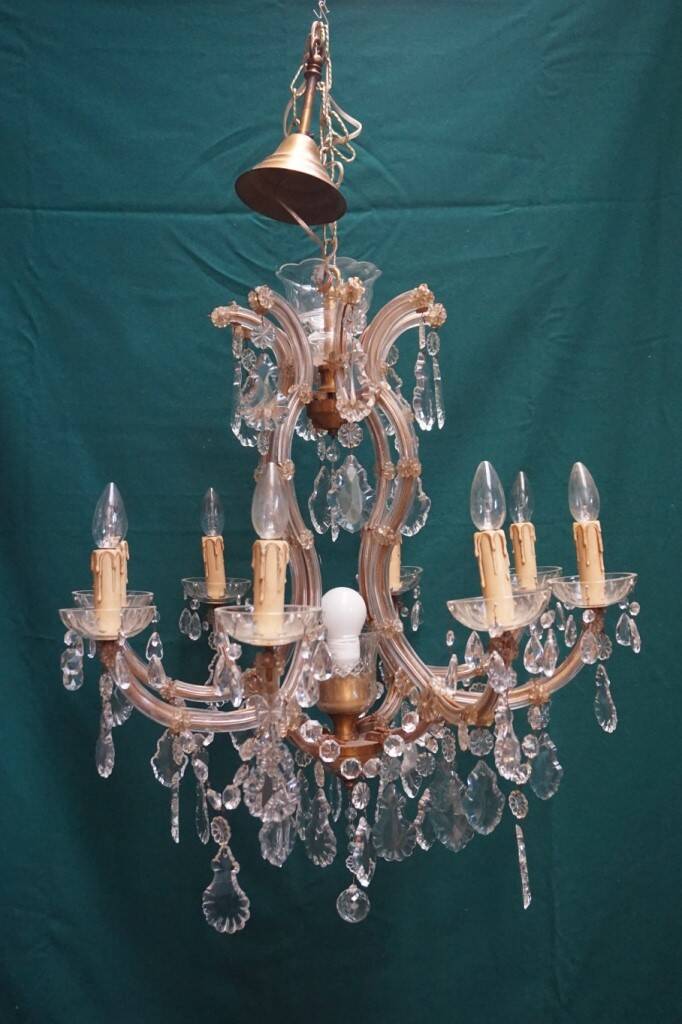 Maria Theresia chandelier - crystal, bronze.