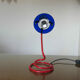Lamp " spiral " primary colors 80s era Memphis