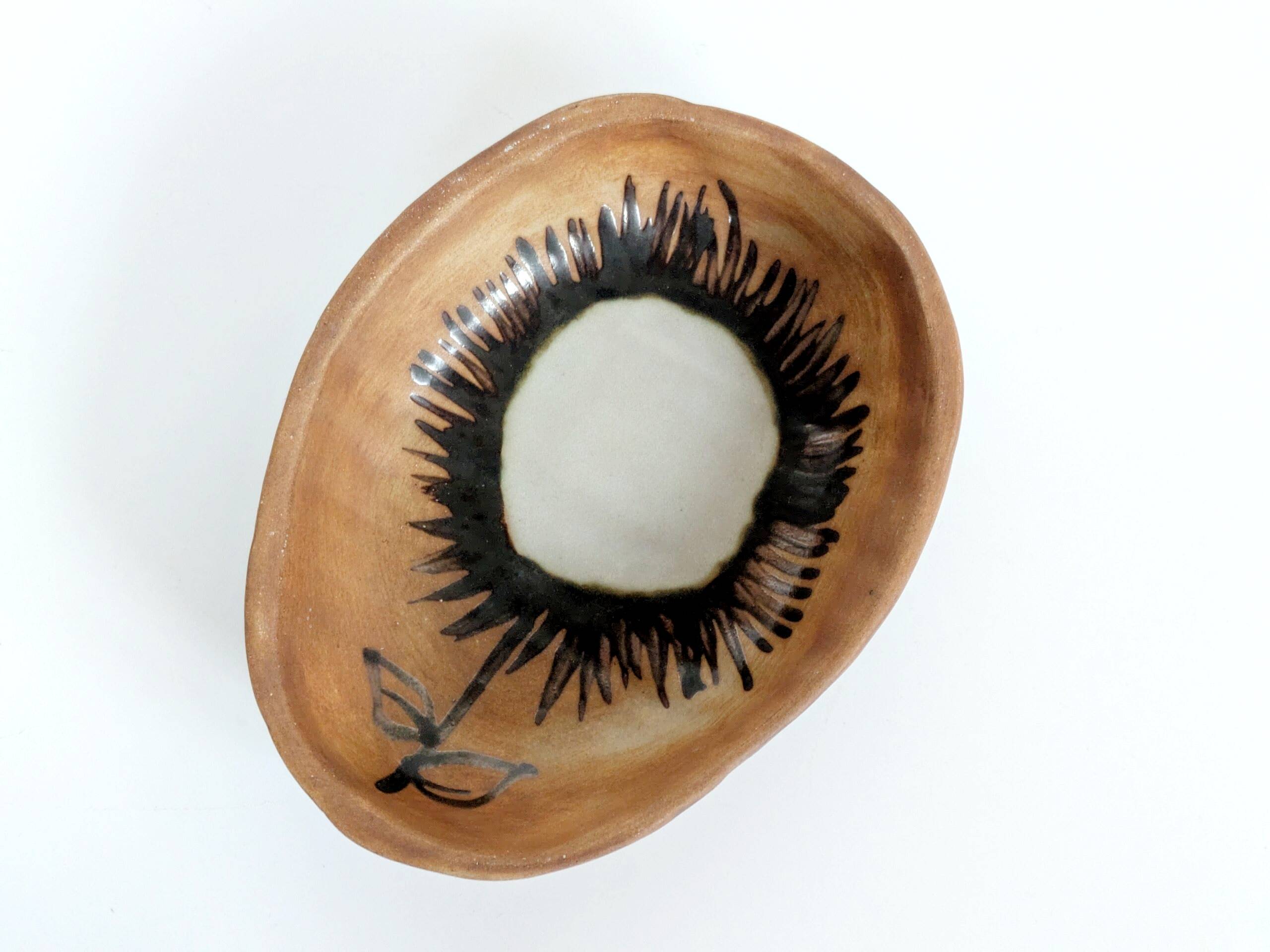 Set of 4 ceramic pieces by Madeleine Brault, Pottery of the Dove