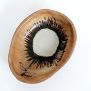 Set of 4 ceramic pieces by Madeleine Brault, Pottery of the Dove