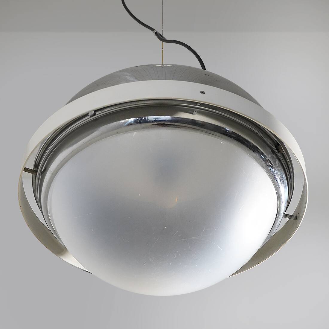 Chandelier chromé de l'ère spatiale, années 1970