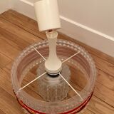 Glass and plexiglass pendant light, 1970