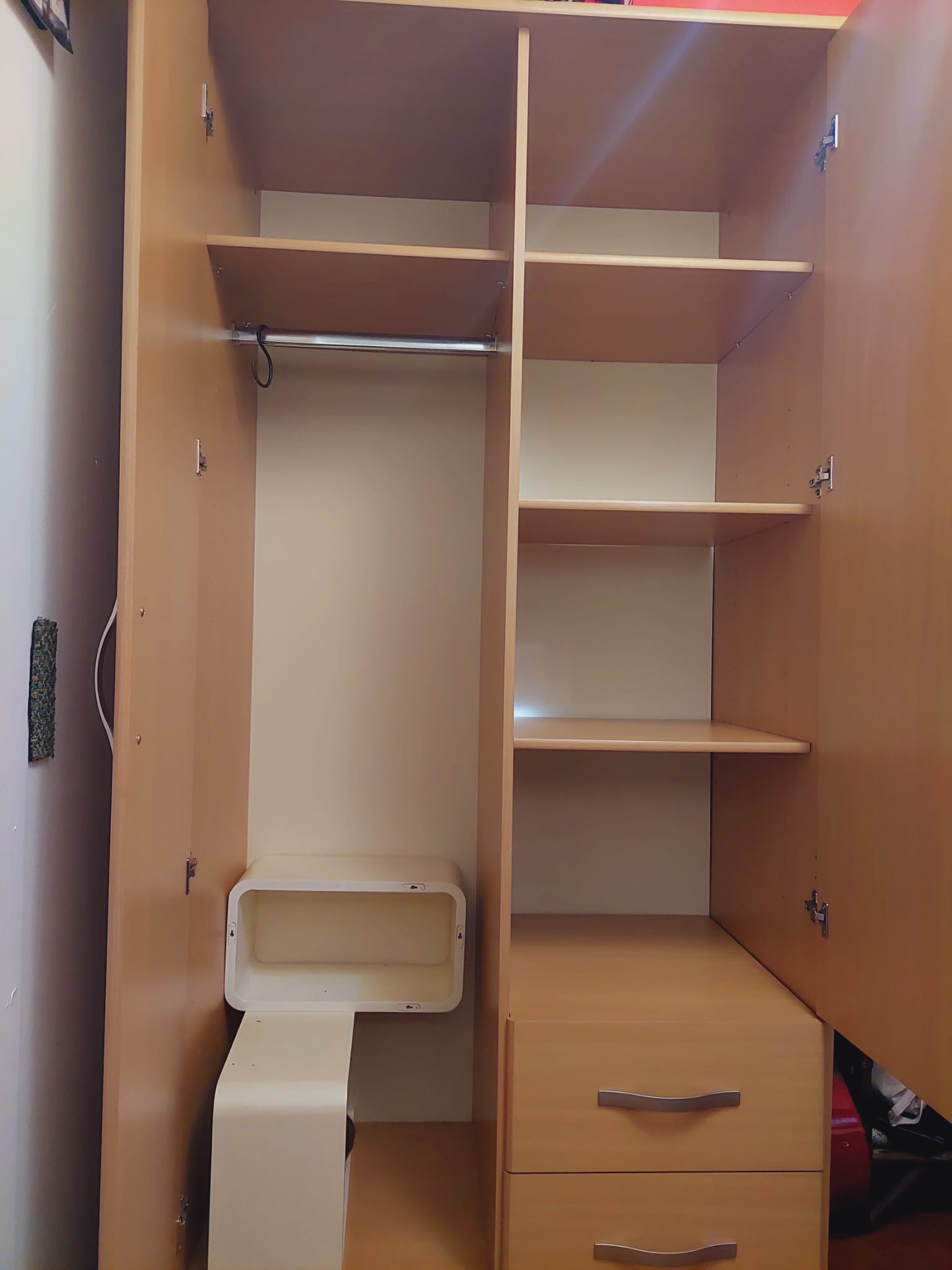 Modern cabinet with wardrobe