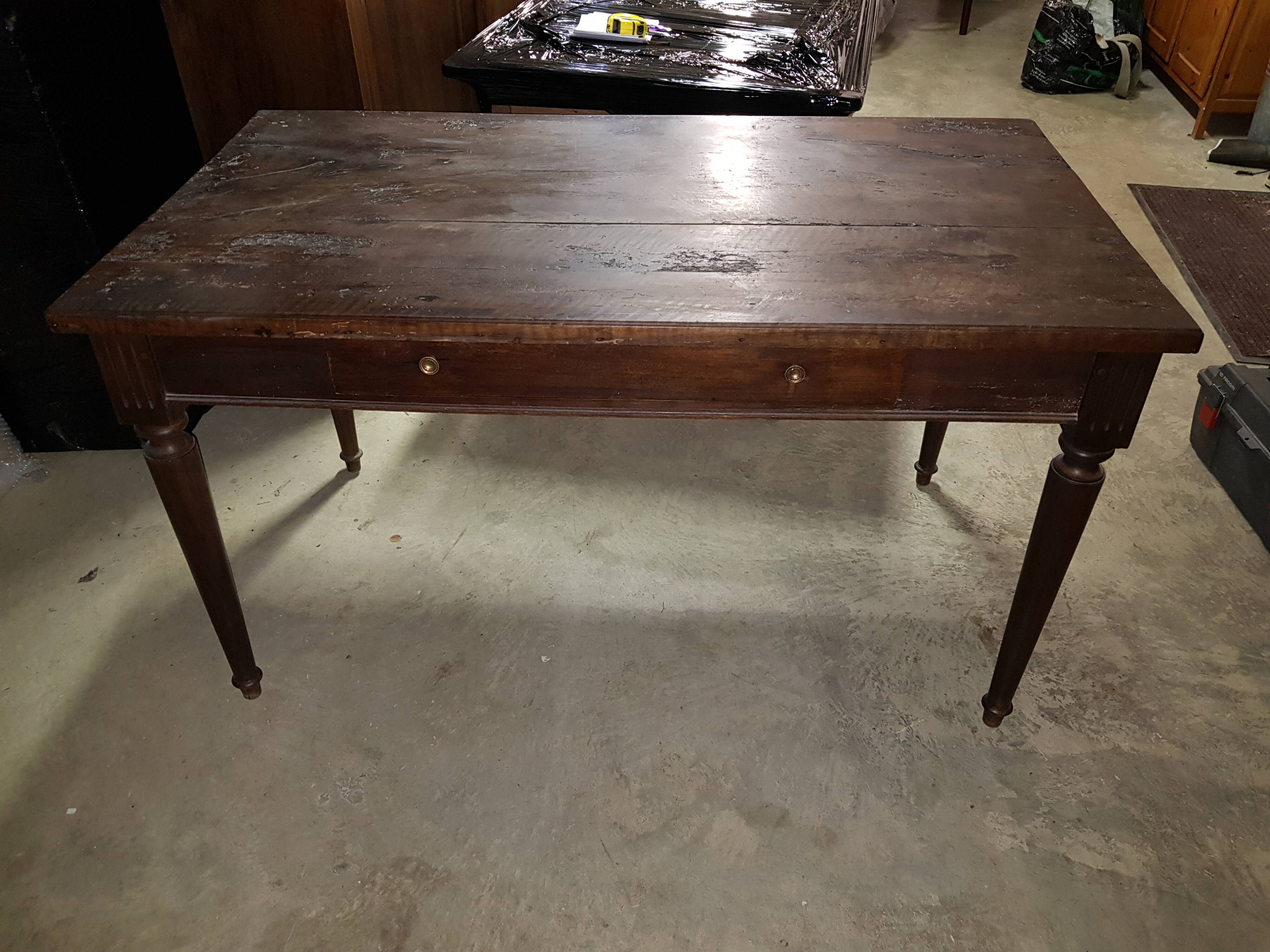 Old farm table