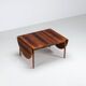Table à manger à rabat modèle 227 d'Arne Vodder en palissandre Sibast 1960