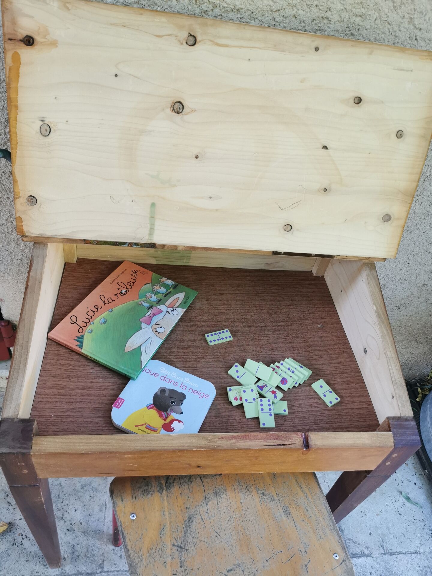 Wooden desk