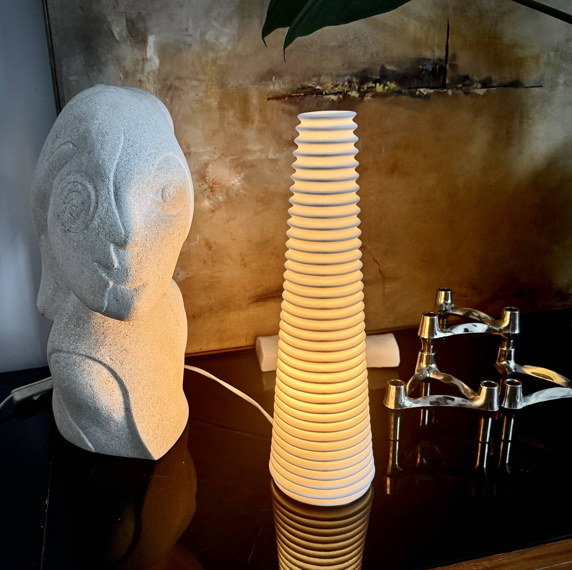 Bista Vintage Desk Lamp in Porcelain