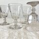 4 old crystal wine glasses Cato Saint Louis 19th century