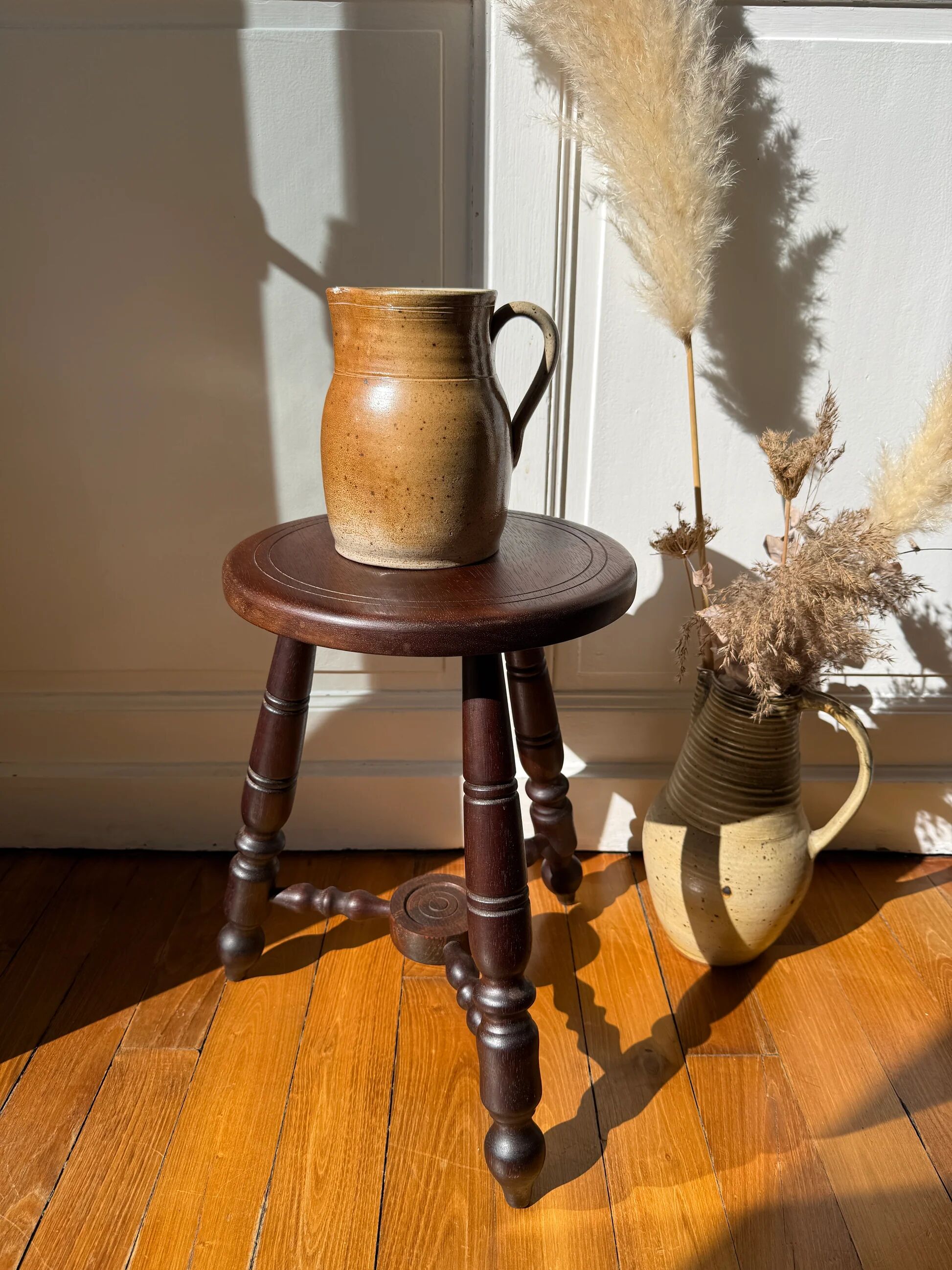 The rustic stool