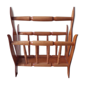 Porte revue en bois vintage