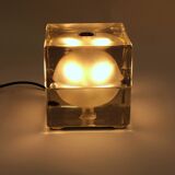 Alessandro Mendini “Cubosfera” Table Lamp Metal Crome Glass 1968 Italy