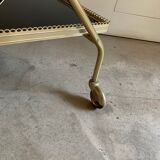 Brass and glass service trolley