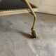 Brass and glass service trolley