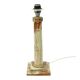 Classic Onyx Marble Brass Column Lamp 20th Century