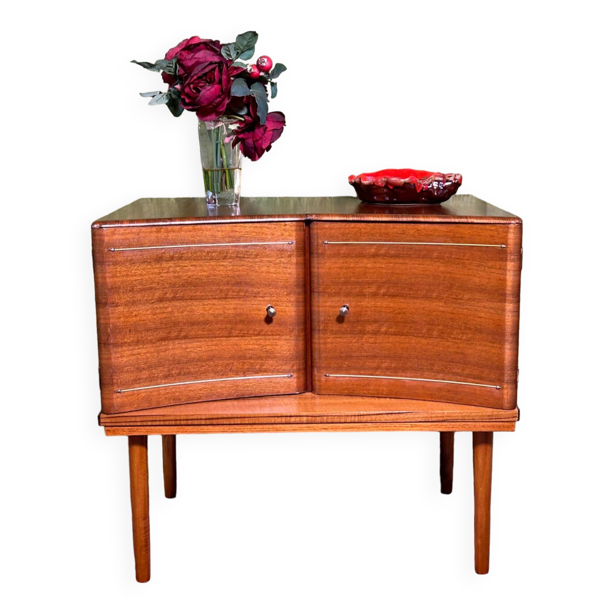 Mid century retro vintage teak small cabinet 1960
