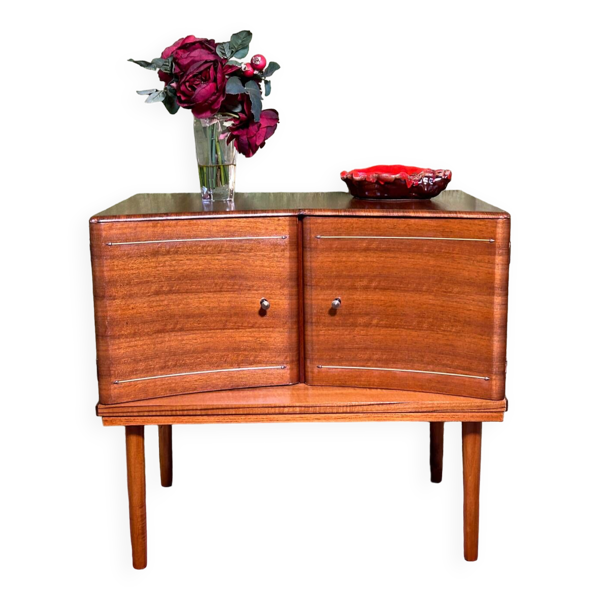 Petit meuble vintage rétro vintage en teck 1960