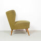 Paire de fauteuils cocktail verts des années 1950