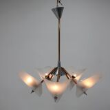 Mid-century chandelier by Drukov,  1960