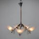 Mid-century chandelier by Drukov,  1960