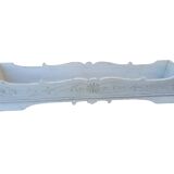 Antique Liberty painted, shaped and engraved wooden flowerpot holder