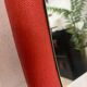 Miroir orange ovale vintage seventies 46 X 80 cm