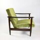 GFM-142 Armchair in Olive green attributed to Edmund Homa, 1970s - brown wood