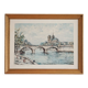 Frame wood reproduction Paris painting