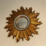 Golden resin sun mirror