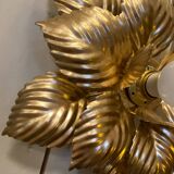 Golden flower wall light