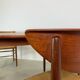 Extendable table by Gustav Bahus with 4 chairs by Peter Hvidt