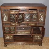 Indochinese Cabinet with Mother-of-Pearl Inlay, late 19th century