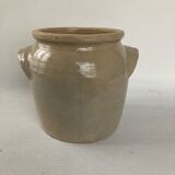 Pot en grès beige