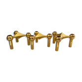 Series of 3 gold Nagel modular candlesticks