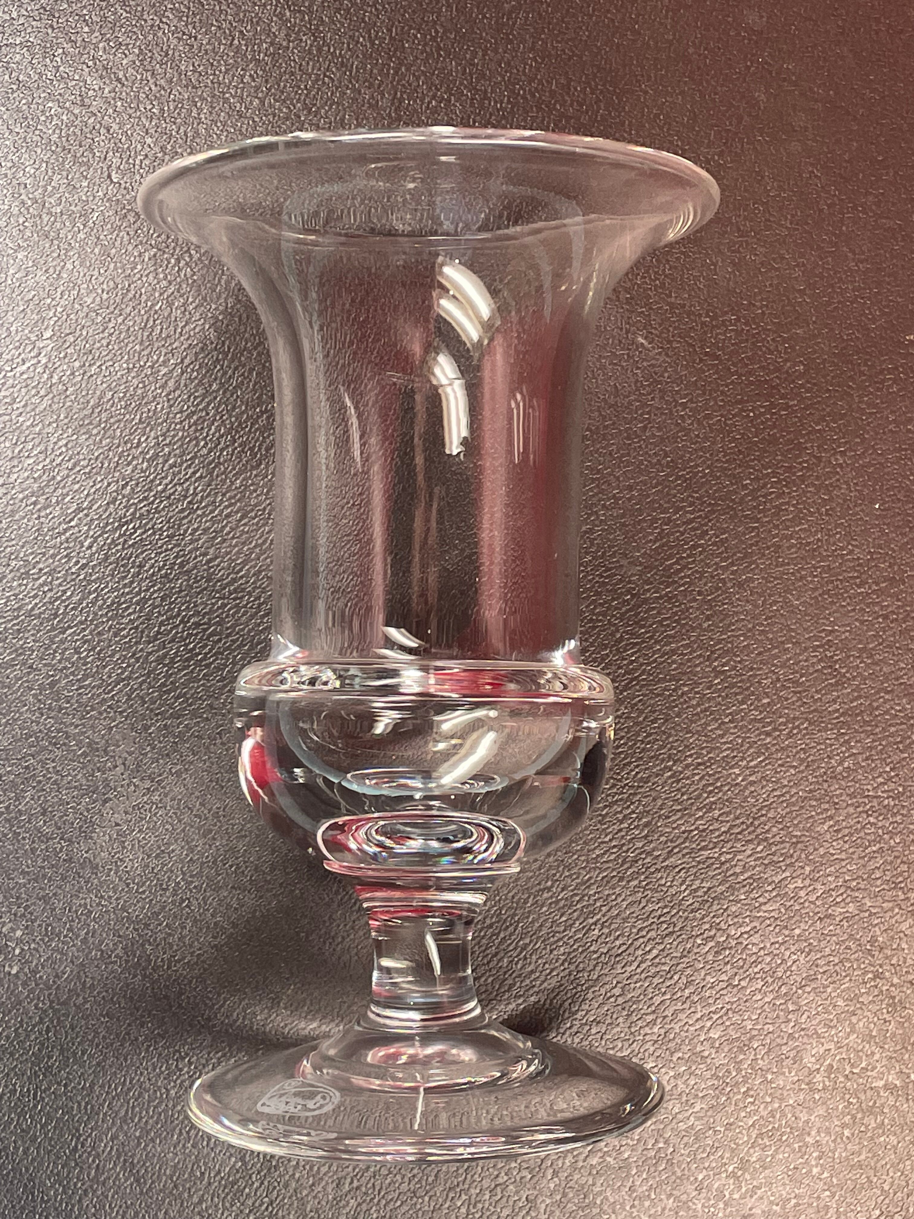 Cristal de bayel medici vase in cut crystal - h : 21 cm
