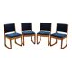 Set of four beech chairs, Danish design, 1950s, designer: Holger Jacobsen,