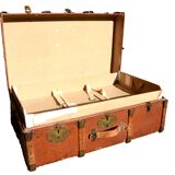 Vintage travel trunk 85x33x51cm