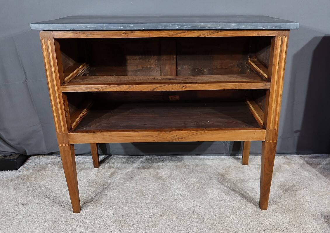 Small regional walnut commode, louis xvi style – early 19th century