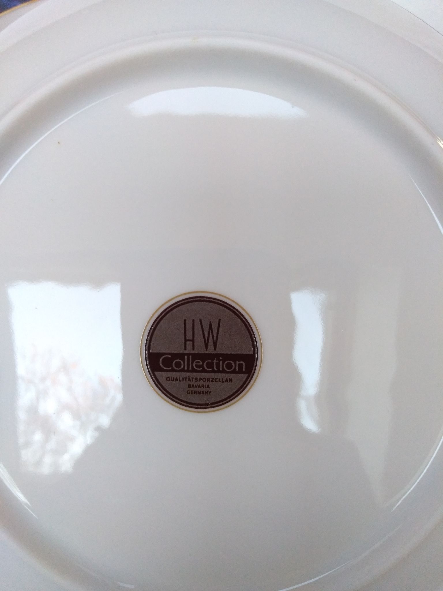 Service 12 hollow plates porcelain Vintage 80s/90s