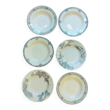6 assiettes creuses dépareillées Terre de fer