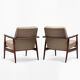 Paire de fauteuils GFM des années 1960