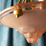 Suspension Art Deco pink basin