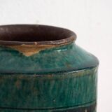 Antique enamelled vase with floral patterns (c.1820) #15