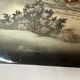 Russia, Fedoskino, lacquered wooden plaque troika decoration dated 1987