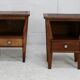 Pair of bedside tables by René Gabriel, Lieuvin. France, 1945