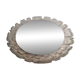 Miroir Eclairant en Plastique Moulé Blanc, Vers 1970