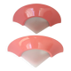 Paire d'appliques roses, 1980