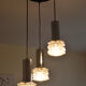 Suspension cascade Raak Amsterdam glass metal years 70