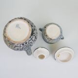 Annette Roux teapot and sugar bowl in Vallauris