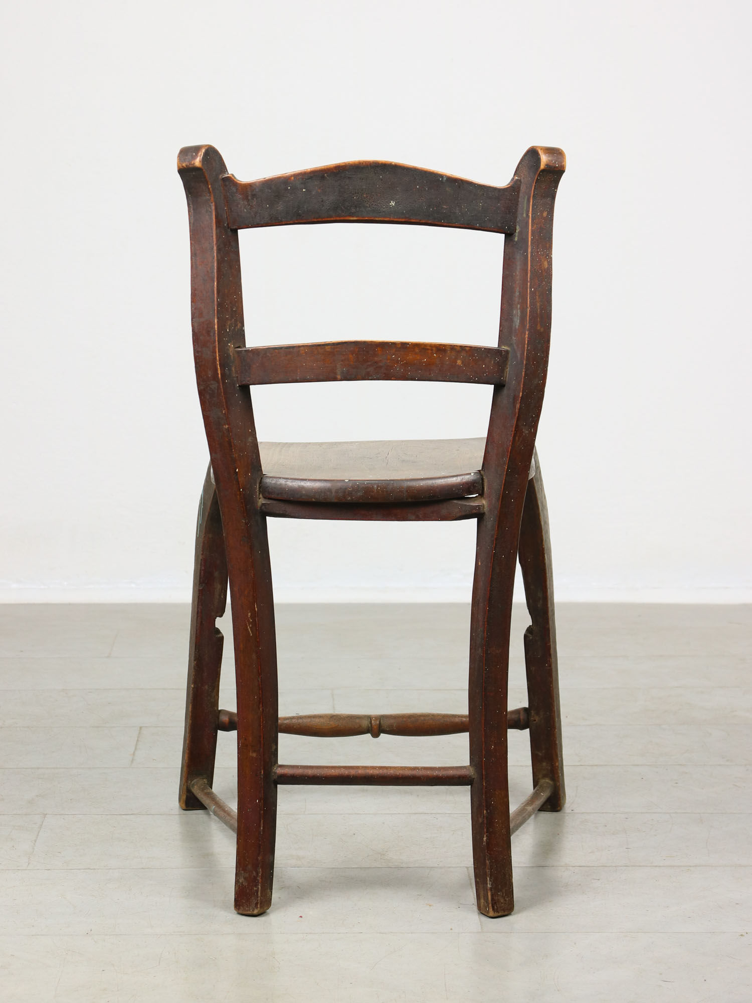 Antique Patinated Children's Chair, 1890s