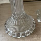 Lot of vintage glass candlesticks
